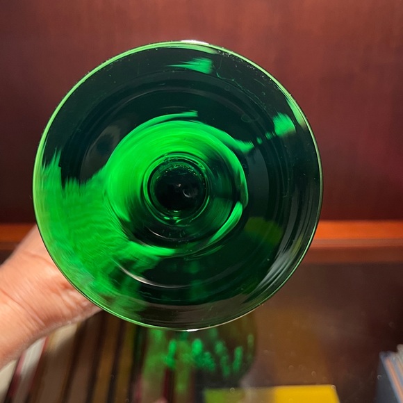 dabs made in Italy Empoli Optic Swirl Glass Vase - Picture 7 of 9